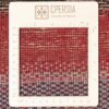 Authentic Handwoven Persian Striped Gabbeh Rug in Red - Wool