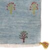 Authentic Handwoven Persian Tree of Life Gabbeh Rug - Light Blue Wool