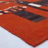 Red Deer Pattern Kilim Rug - Authentic Handwoven Persian Wool