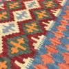 Firuzabad Qashqai Geometric Kilim Rug - Authentic Handwoven Persian Wool