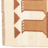 Cream Lion Kilim Rug from Kerman - Authentic Handwoven Persian Wool
