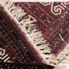 Hand-Knotted Persian Golestan Torkaman Rug (Tribal Bukhara Design) - Brown Wool