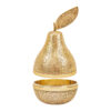 Brass Sugar Bowl with Lid Pear Shaped