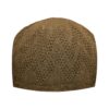 Brown Turkish Kufi Taqiyah - Traditional Muslim Headwear Hat