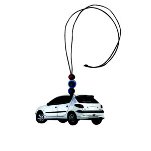 Rear View Mirror Ornament – Peugeot 206 White