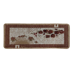 Carpet Stair Tread Indoor – Persian Floral Design, Slip Resistant