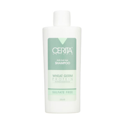 Cerita Wheat Germ Shampoo Sulfate-Free for All Hair Types - Gentle & Nourishing