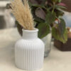 Decorative Concrete Vase for a Single Rose or Bloom, Offering a Blend of Rustic and Modern Style