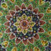 Decorative Pottery Wall Plate Hand-Painted with Persian Minakari Enamel Bird