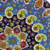 Decorative Pottery Wall Plate Hand-Painted with Persian Minakari Enamel Boteh Jogeh