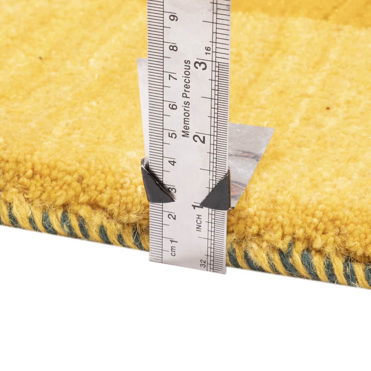 Genuine Handwoven Persian Pictorial Gabbeh Rug – Abstract Floral Yellow Wool