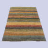 Genuine Handwoven Persian Striped Gabbeh Rug in Green - Wool