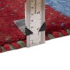 Genuine Handwoven Persian Striped Gabbeh Rug in Red - Wool