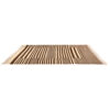 Genuine Cream Striped Kilim Rug from Isfahan - Handwoven Persian Wool