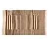 Genuine Cream Striped Kilim Rug from Isfahan - Handwoven Persian Wool