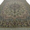 Hand-Knotted Persian Naein Rug (Lachak Toranj Floral Medallion) - Cream Silk & Wool