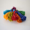 Handmade Persian Tassel Wall Hanging - Red Traditional Elegance