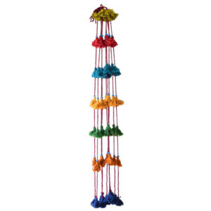 Handmade Persian Tassel Wall Hanging – Red Traditional Elegance