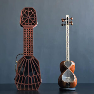 Hard Case for Persian Tar Instrument Handmade Wood & Natural Leather