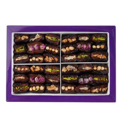 Premium Iranian Piarom Dates Stuffed with Nuts, Whole Rich & Naturally Sweet Gourmet Dates - 1000g