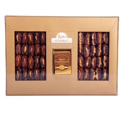 Iranian Piarom Dates Stuffed with Walnut & Almonds, Whole Rich & Naturally Sweet Gourmet Dates - [weight not provided]