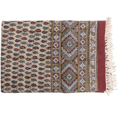 Iranian Tablecloth: Isfahan's Traditional Kalamkari Block Print Binesh