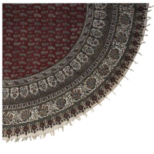 Iranian Tablecloth: Isfahan’s Traditional Kalamkari Block Print Circle