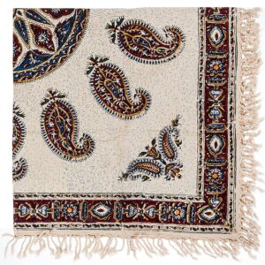 Iranian Tablecloth: Isfahan’s Traditional Kalamkari Block Print Rabin