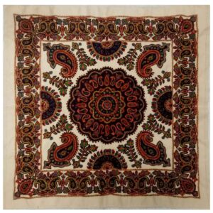 Iranian Pateh Kerman’s Heritage Handcrafted Tablecloth Golshan