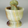 Marble Mortar & Pestle Set Handcrafted for Saffron & Spice Blending