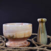 Marble Stone Mortar & Pestle Set Handcrafted for Artful Herb Grinding