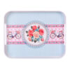 Lightweight Melamine Serving Tray - Rectangular Blue Floral Tray