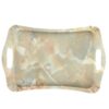 Lightweight Melamine Serving Tray - Rectangular Cream Marble Design Tray