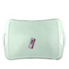 Lightweight Melamine Serving Tray - Rectangular Cream Marble Design Tray