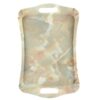Lightweight Melamine Serving Tray - Rectangular Cream Marble Design Tray