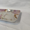 Lightweight Melamine Serving Tray - Rectangular Pink Marble Design Tray