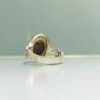 Persian Silver Ring for Men Paisley Design with Natural Neyshabur Turquoise