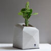 Mini Concrete Vase with a Geometric Design, Handcrafted in Gray for a Subtle and Minimalist Decor Piece