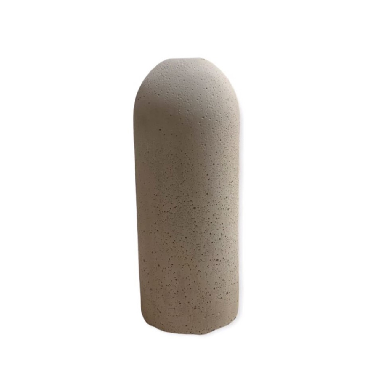 Minimalist Concrete Decorative Single Stem Vase, Handcrafted in a Cylindrical Gray Form for Modern Spaces
