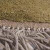 Original Handwoven Persian Minimalist Gabbeh Rug - Bordered Jade Green Wool