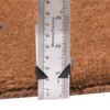 Original Handwoven Persian Minimalist Gabbeh Rug - Solid Brown Wool