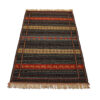 Original Khorasan Striped Kilim Rug - Traditional Handwoven Persian Wool