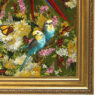 Hand-Knotted Persian Pictorial Rug from Tabriz Depicting Parrots