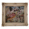 Hand-Knotted Persian Pictorial Rug Depicting Bahram Gur