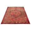 Hand-Knotted Persian Zanjan Tribal Rug (Geometric Medallion) - Red Wool