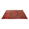 Hand-Knotted Persian Zanjan Tribal Rug (Geometric Medallion) - Red Wool