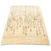 Handwoven Persian Pictorial Gabbeh Rug - Abstract Floral Cream Wool