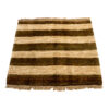 Genuine Handwoven Persian Striped Gabbeh Rug in Brown - Wool