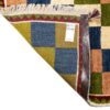 Handwoven Persian Geometric Gabbeh Rug - Checkered Green Wool