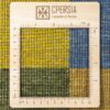 Handwoven Persian Geometric Gabbeh Rug - Checkered Green Wool